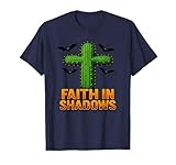 Fe en Las Sombras Cactus Cross Desert Art Design Camiseta