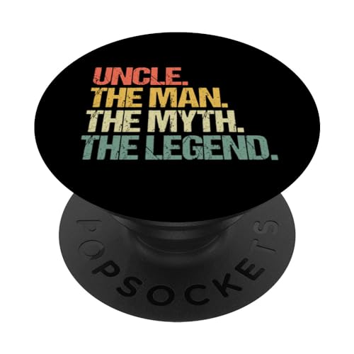 Uncle (The Man The Myth The Legend) - Retro Funny Cool Uncle PopSockets PopGrip Intercambiabile