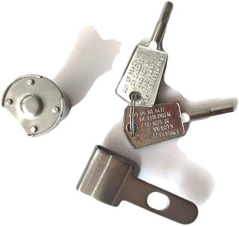 Miniatura 2 de #WR01X28053 Pieza de repuesto Nuevo paquete de 2 llaves de puerta de congelador para FCM16DLAWW FCM16SLAWW para GE