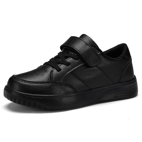Yadurdu Kids Black Sneakers for Boys Girls Running Sports School Athletic Shoes Little Kids Walking Jogging Casual Shoes Size 1 by Yadurdu - Used condition - CA$24.19