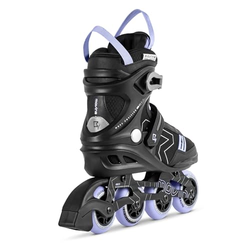 Movino Inline Skates | Cruzer B4 | Fitness Rollschuhe | Damen Herren Inliner | Inliner für Erwachsene | Inlineskates mit Schnellschnürsystems und Reflexionselemente | Roller mit Aluminium Kufe