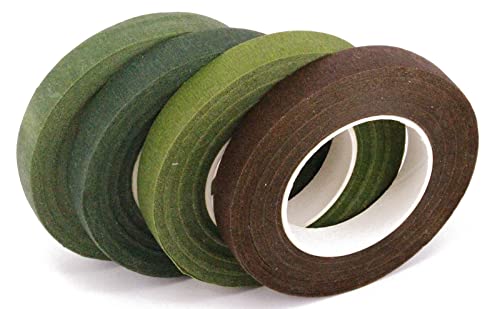 Tiamall 4 Rolls 1/2" Wide Floral Tapes For Bouquet Stem Wrapping And Floral Crafts (4 Color) #TOP1