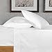 URBANHUT Egyptian Cotton Sheets Set - 700 Thread Count 100% Cotton Bed Sheets Queen (4 Piece), Luxury Queen Size Sheets, Deep Pocket, Soft & Silky Sateen Weave (White)