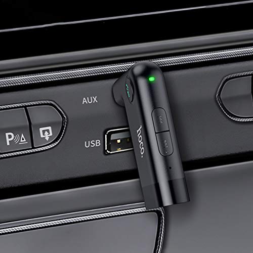 FAVOMOTO Receptor Sem Fio para Carro Adaptador Aux Estéreo de Música Portátil 3. Saída Estéreo de 5