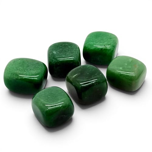 A BUENOS PRECIOS - Aventurina Verde piedra natural pulida calidad AAA - Pack 4 unidades - Cristales naturales y piedras preciosas - Reiki curación de chakras - Piedras curativas (Aventurina Verde)