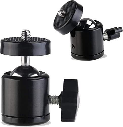 SYOSI Mini Ball Head Screw Tripod Mount, Universal 1/4", Swi...