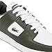 Lacoste Men's Court Cage Sneaker, Khaki & White, 10