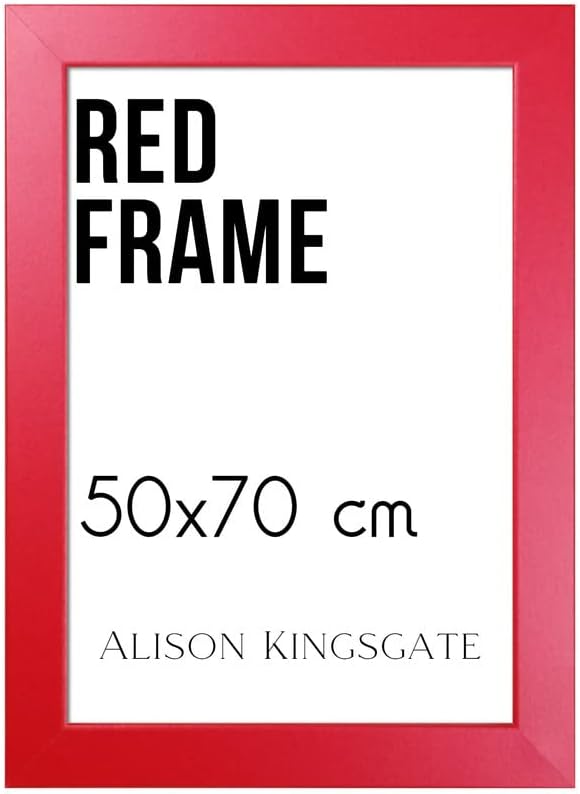 Alison Kingsgate Black 50x70cm Frame With Perspex Front & In Multiple Colours - 50 x 70 Frame In Wall Mounting- Picture Frames 50x70cm Photo Frame- Poster Frame 50x70cm