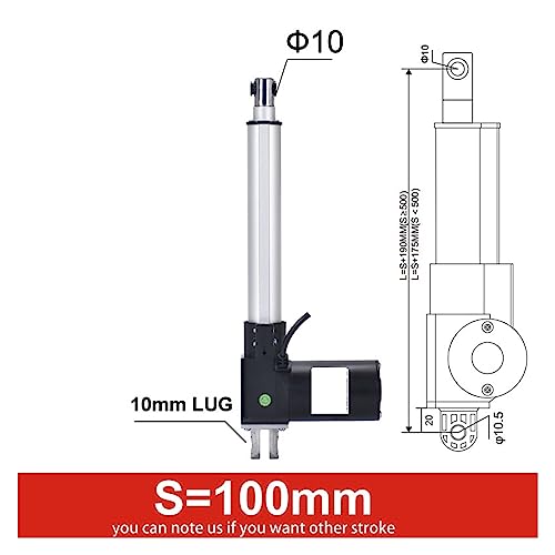 Actuador Lineal contra fallos de control con motor CC preciso de 24V 4
