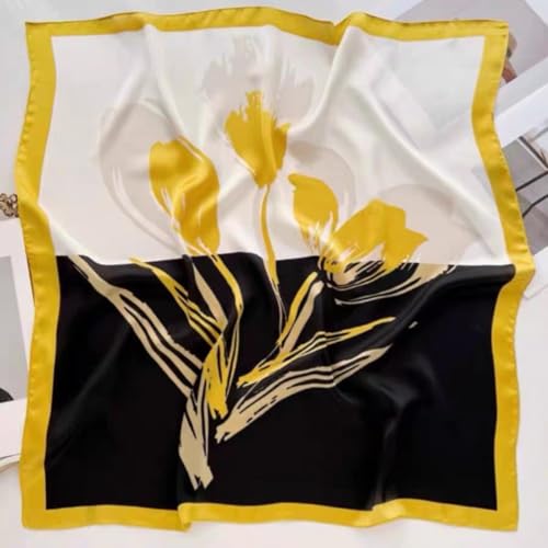 Square Scarf for Women Soft Neck Wrap Lightweight Headband for Office Travel Business Outfit Styling4