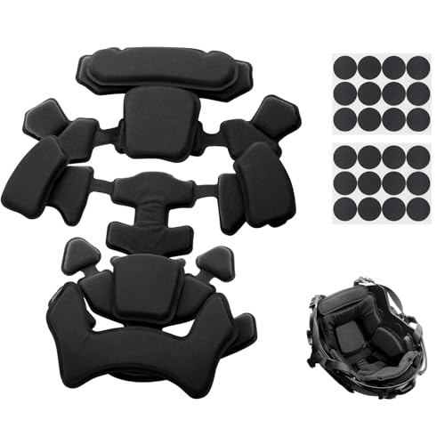 Qavctw Airsoft Tactical Helmet Pads Internal Replacement Memory Foam Pad Bike Helmet Accessories for ACH/MICH/IBH/PASGT/USMC/Airsoft