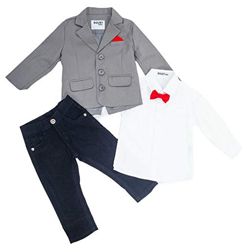Ensemble de cérémonie enfant de qualité supérieure Toocool AH-3091 gris