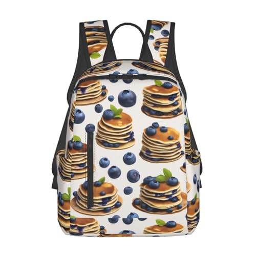 Sac à dos imprimé pancakes myrtille pour le travail et le quotidien