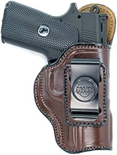Maxx Carry IWB Leather Gun Holster for Kimber Micro 9, Ultra Carry II 9mm / .45 ACP | Concealed Carry | Bersa Thunder 380 | Colt 1911 3 inch, Defender | Sig Sauer P365XL, Brown, Right Hand Draw