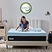 Lucid 4 Inch Memory Foam Mattress Topper, California King Size – Cooling Gel Bed Topper – Preassure-Relieving Ultra Plush Feel – Ventilated Breathable Design – CertiPur Certified - Dorm Essentials