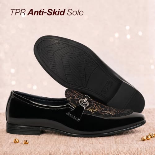 Image of FAUSTO Men Leather Pull-On Shoes