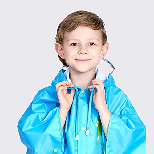 Pretyzo Capa de chuva infantil impermeável, poncho de chuva, manga elástica, capa de chuva, proteção