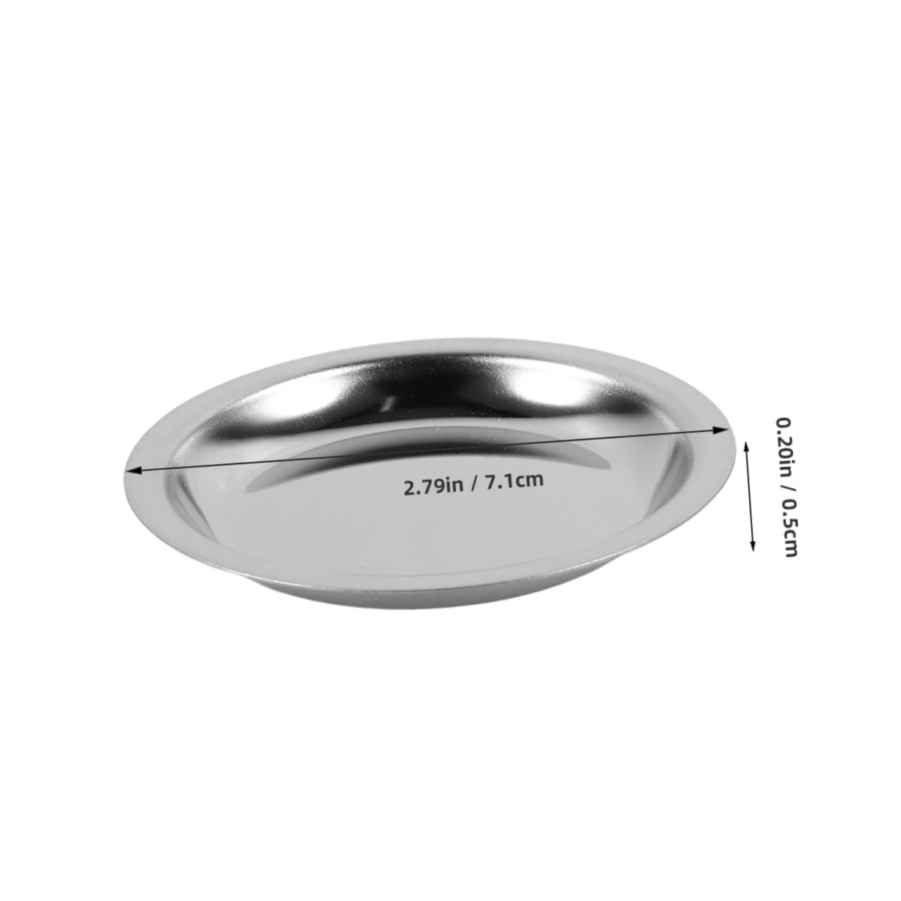 Healifty Stainless Steel Tea Bag Holder Round Metal Tea Saucer for Beverages Decorative Coaster for Home Bar and Restaurant Use Lightweight and Stainless Steel