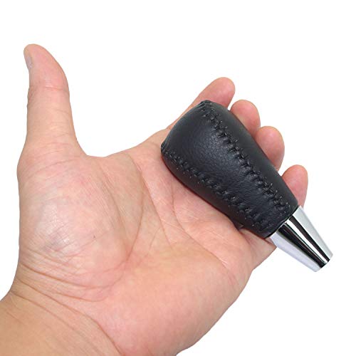 Pursuestar Black Leather Gear Shift Knob Compatible For Toyota Camry Crown Rav4 Land Cruiser Hiace Corolla Mazda Lexus Es Rx Gs Is Sc #TOP2