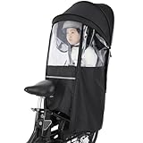自転車 レインカバー チャイルドシート 後ろ 子供乗せ 晴雨兼用 防水 日よけ 厚手生地 広々空間 簡単着脱 リアシートカバー 防寒 雨よけ GyuPit