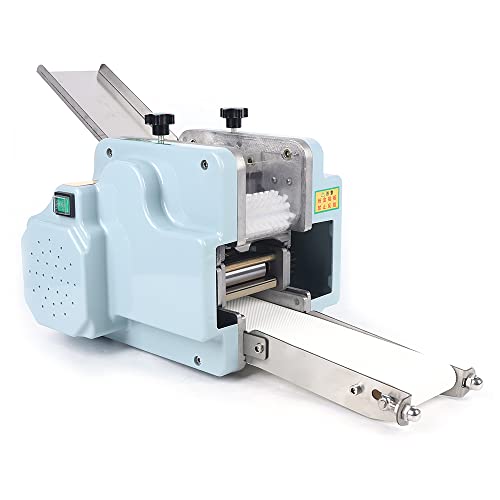 TTONSUE Commmercial Automatic Dumpling Skin Machine 110V Electric Dumpling Maker Machine Wonton Wrapper Dough Maker with Small 8cm Mold Dumpling Skin Presse 3.15In, 10g