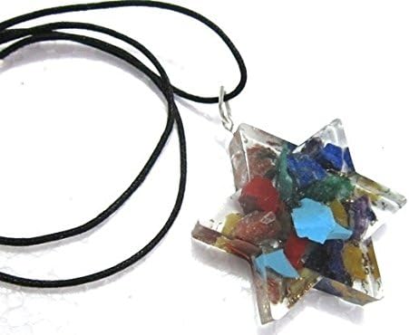Chakra Orgone Star Pendant Charm - EMF Protection