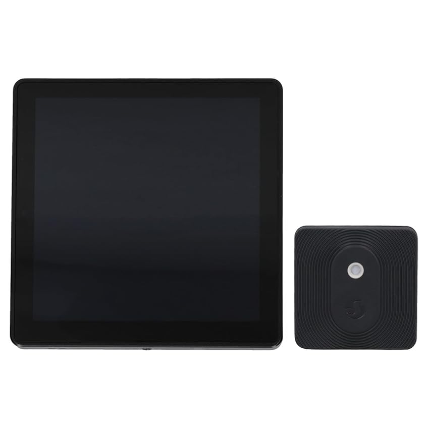 Shelly Wall Display Nero + Blu H&T Nero, Pannello di Controllo Wi-Fi Smart Home, Termostato, Relè 5A Integrato, Conduttore Neutro Richiesto, Dati Ambientali, Domotica, Alexa e Google Home