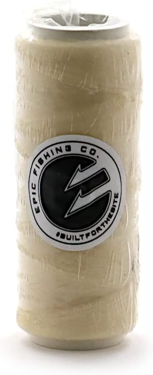 Rigging Floss | Waxed Thread | Use for Lure Skirting, Baits, and More | Epic Fishing Co. | 30lb Test - 1/8lb Roll
