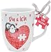 Produktbild Sheepworld Tasse Du & Ich | Tasse für Kaffee und Tee. Tasse mit Spruch, perfekt als Geschenkidee zum Valentinstag | Porzellan Kaffeetasse | Herztasse | 45321