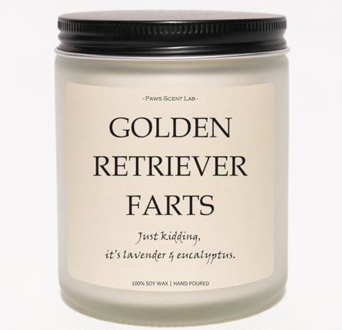 Golden Retriever Gifts & Decor, Dog Farts Candle, Dog Mom