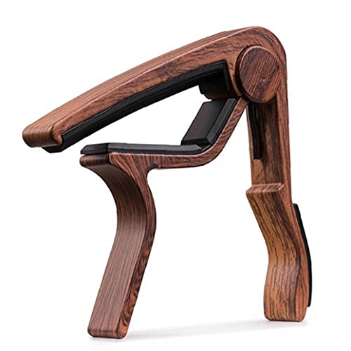 Onsinic Capo De Guitare Métallique en Métal De Bois avec Coussin De Silicium Parfait pour Guitare Ukulele Réglage… - Les Beatles, Paul McCartney, John Lennon, RIngo Starr, George Harrison Onsinic Capo De Guitare Métallique en Métal De Bois avec Coussin De Silicium Parfait pour Guitare Ukulele Réglage…