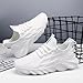 MGBDSZ Men's Walking Running Shoes Sneakers Athletic Non Slip On Sports Tennis Fitness Shoes Casual Workout Lightweight Breathable Trainers Gym Fashion Mesh Soft Comfortable Shoe White Size US 12