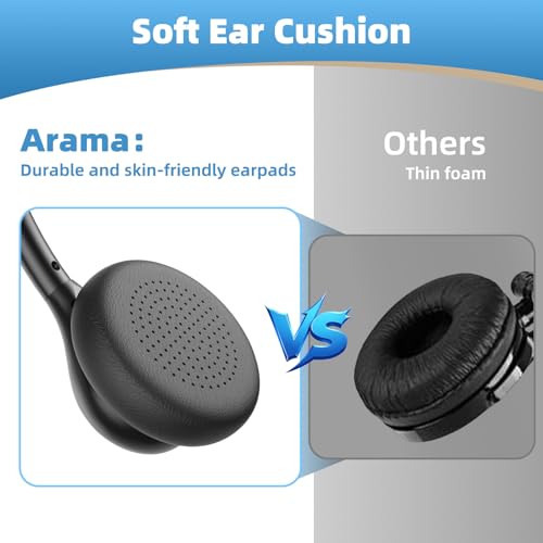 Arama 3.5mm Wired Headset with Noise-canceling mic, Inline Call Button & USB-C for iPhone, BlackBerry Mobile Phone & iPad & Tablet by Arama - Image 4