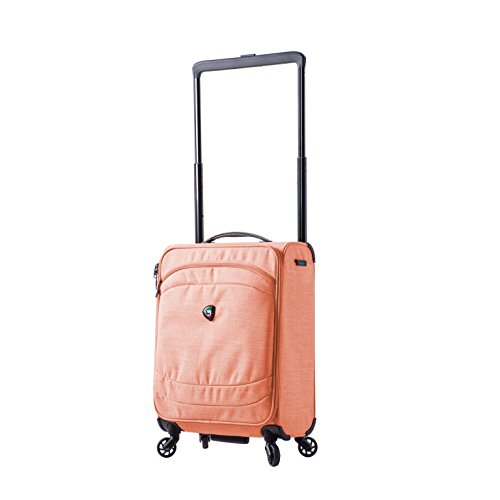 Mia Toro M1127-20in-org Italy Kitelite Strato Softside Spinner 20" Carry-on, Orange, One Size