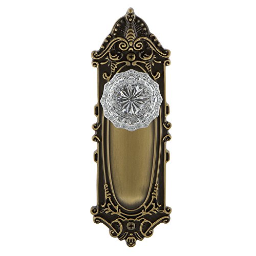Image of Nostalgic Warehouse Victorian Plate & Interior Crystal Door Knob