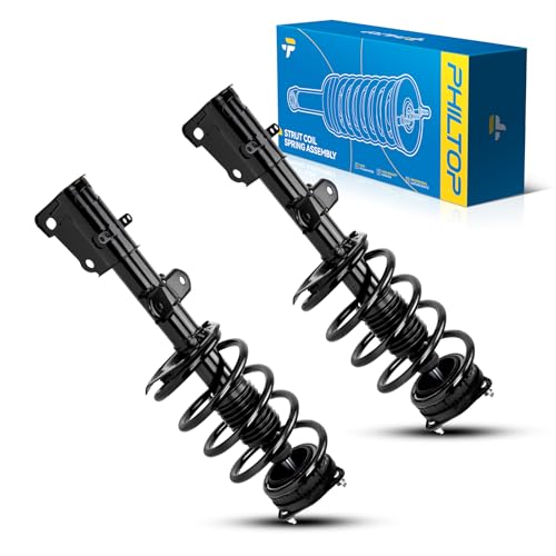 Image of PHILTOP Front Struts Assembly Shock Absorber Direct Replacement for Toyota RAV4 2006-2012, Quick Suspension 272276 272275, Struts with Coil Spring Assemblies SAA135 Set of 2