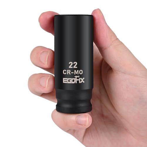 Image of 22mm Socket 1 /2 inch Drive Deep Impact Metric Socket,CR-MO 6 Point