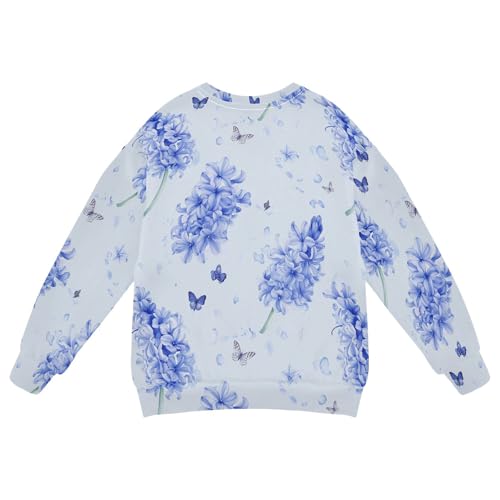 JUNZAN Safari Hyacinths Silver Kids Girls Sweatshirt Hoodie Crewneck Sweatshirts for Boys Party 4T2
