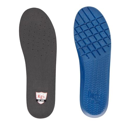 Image of KG's KG-Xtreme MAX Insoles - Memory Foam Shoe Insoles Men with Arch and Foot Support for All Day Comfort and Foot Pain Relief with Intellifresh Odor Eliminator (Size 7-9)