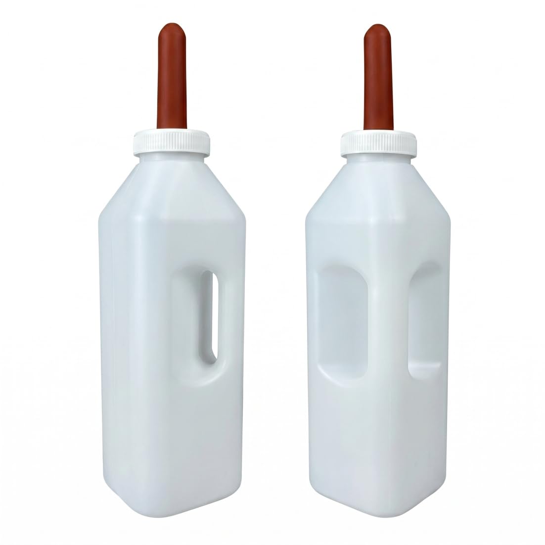 Biberons et tétines pour veaux 2 pièces, biberons de chèvre 3L pour nourrir les bébés chèvres avec tétine longue en Silicone, poignée ergonomique et échelle claire