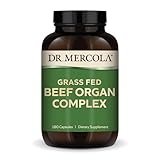 Dr. Mercola Grass Fed Beef Organ Complex - Supports Whole Body Wellness - Freeze-Dried Organ Blend - Non-GMO - Gluten-Free - 180 Capsules