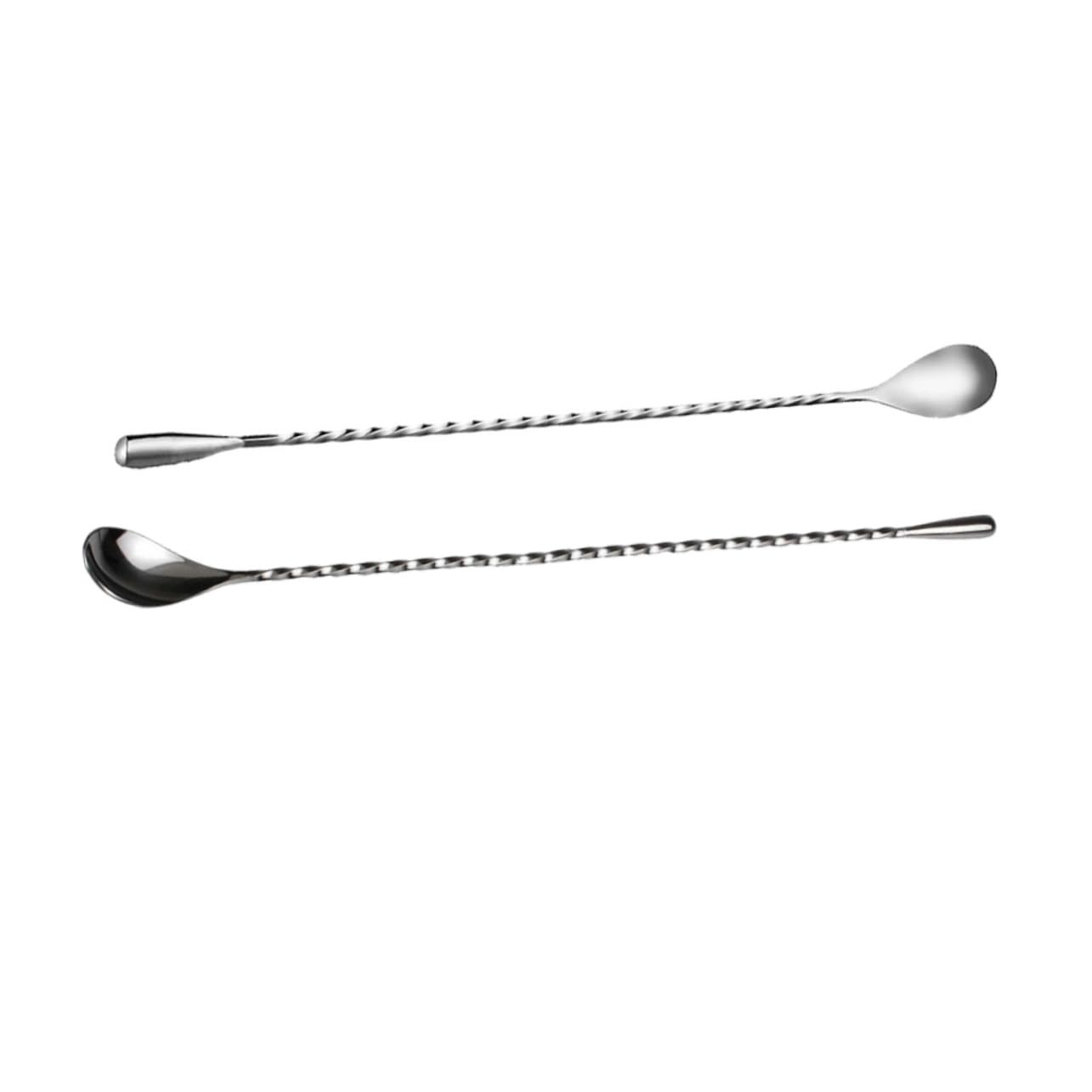 Cabilock Stainless Steel Dripping Spoon Set Long Handle Bar Mixing Spoons for Cocktails Lemonade Iced Te