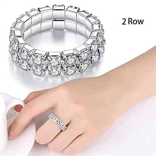 Hlin 6Pcs Elastic Crystal Toe Ring Silver Rhinestone Accessories Body Jewelry… #TOP3