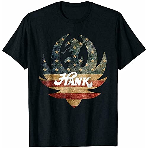 Hank Jr Tour Williams Fan Vintage America - Camiseta de manga corta unisex con cuello redondo para hombre, 100 % algodón, Negro, L