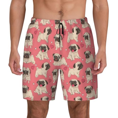 Bañador de carlino para hombre con bolsillos para evitar pérdidas en surf y playa