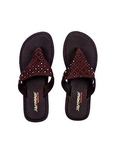 Image of SOLETHREADS SQUISHY DOODLE | Super Soft | Comfort | Cushion | Bounce Back | Durable | Handcrafted Upper | Outdoor | Slippers | T-Strap | Flip Flops for Women
