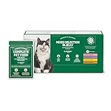 by Amazon Complete Wet Food for Senior Cats, Mixed Selection in Jelly, 4.8 kg (48 pouches of 100g)