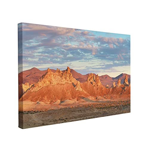 Death Valley Poster, Canvas Wall Art Desert, Southwest Decor, Mountain Wall Art, Desert Decor, Desert Wall Art (20X30 Framed Canvas Wall Art Desert) Wall Art For Living Room, Bedroom Office Hallway #TOP4