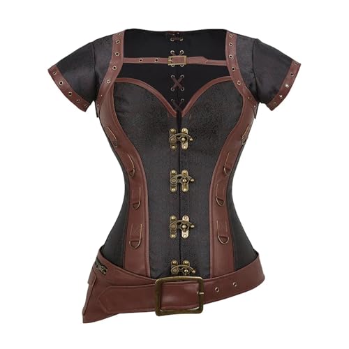 Corset moulant sexy rétro punk D XXL aplatit le ventre et offre un décolleté parfait