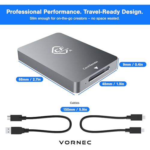 Lecteur de carte mémoire CFexpress Type A USB 3.1 Gen2 10 Gbps Linux